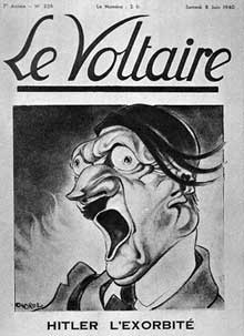 Le Voltaire- Hitler l'exorbité (mai 1940)